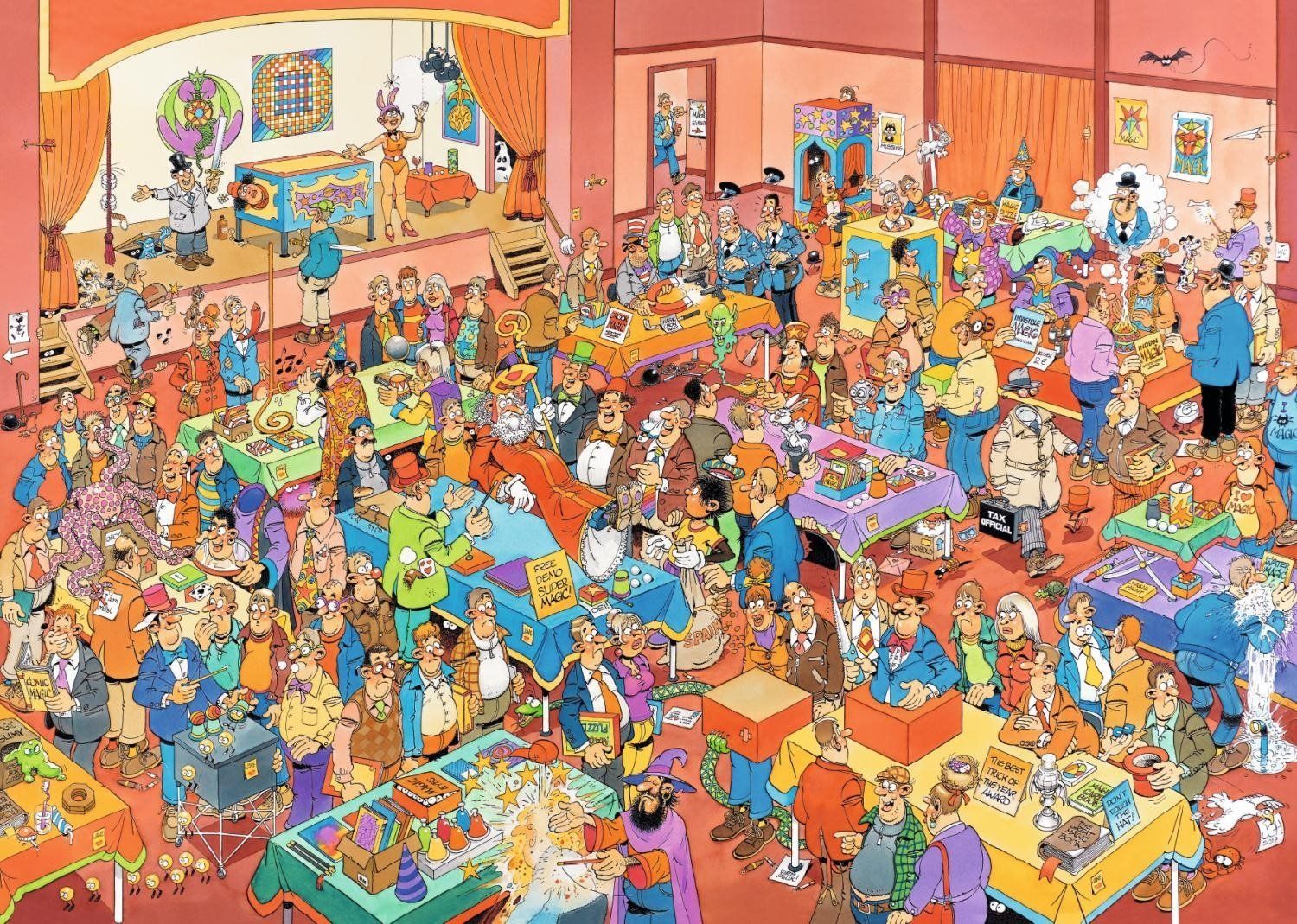 JUMBO Puzzle Kouzelný jarmark 1000 dílků - obrázek 1