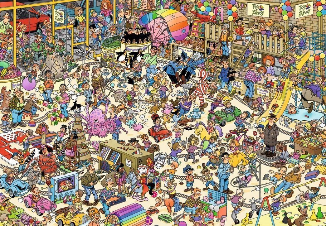 JUMBO Puzzle Hračkářství 1000 dílků - obrázek 1