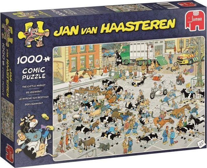 JUMBO Puzzle Trh s dobytkem 1000 dílků - obrázek 2
