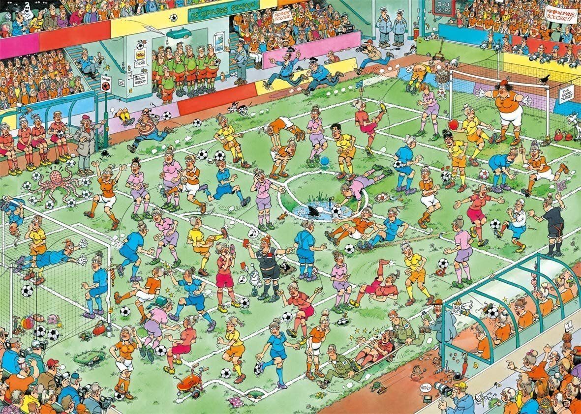 JUMBO Puzzle Ženský fotbal 1000 dílků - obrázek 1