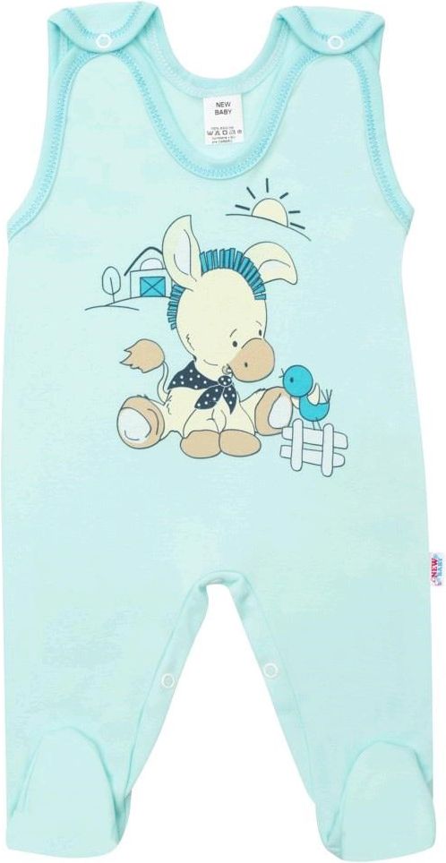 Kojenecké dupačky New Baby Donkey tyrkysové 80 (9-12m) - obrázek 1