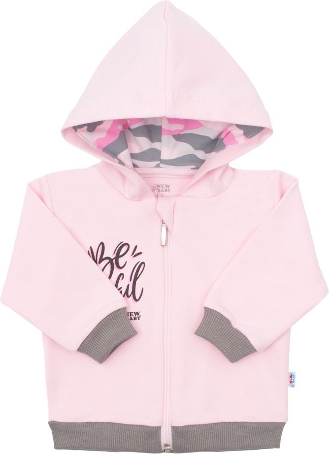 Kojenecká mikinka New Baby With Love růžová 62 (3-6m) - obrázek 1