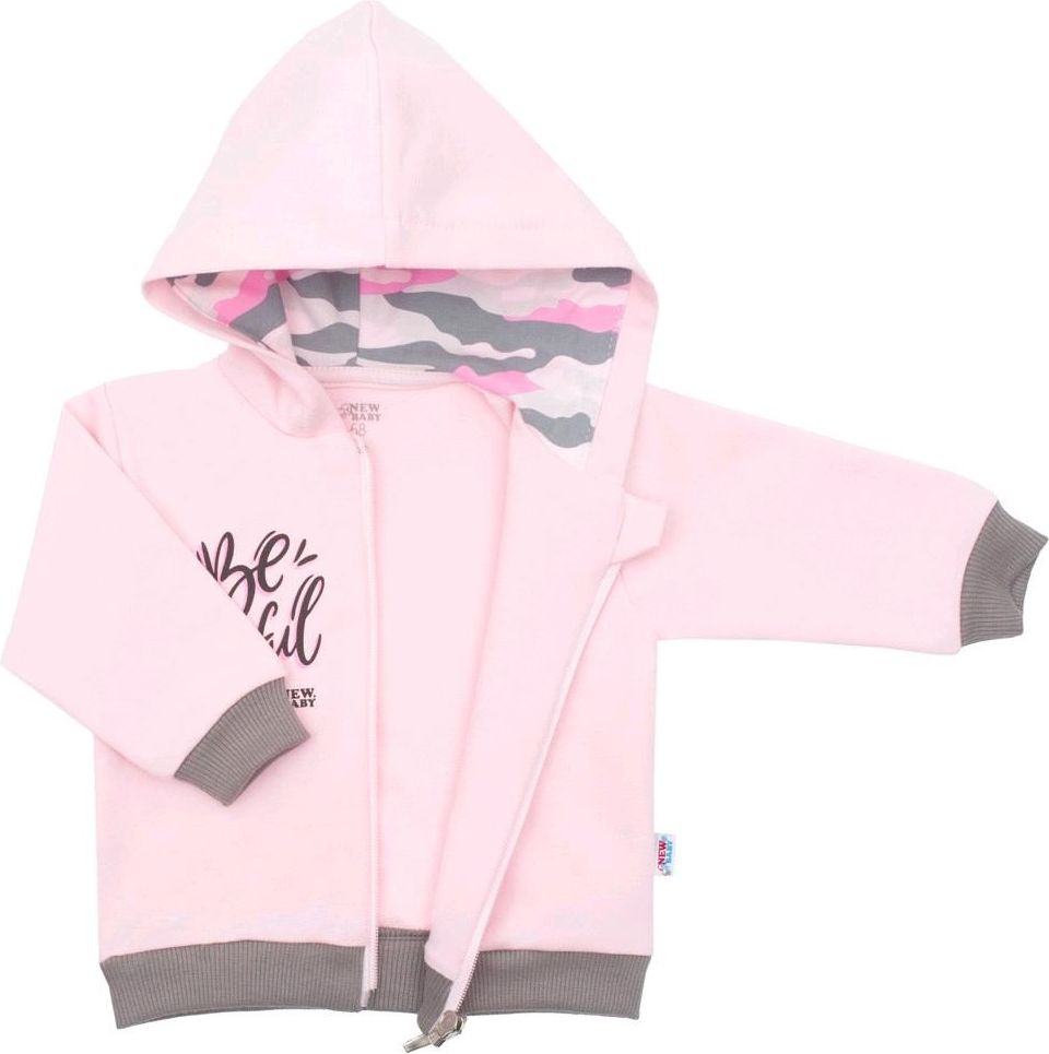 Kojenecká mikinka New Baby With Love růžová 74 (6-9m) - obrázek 2