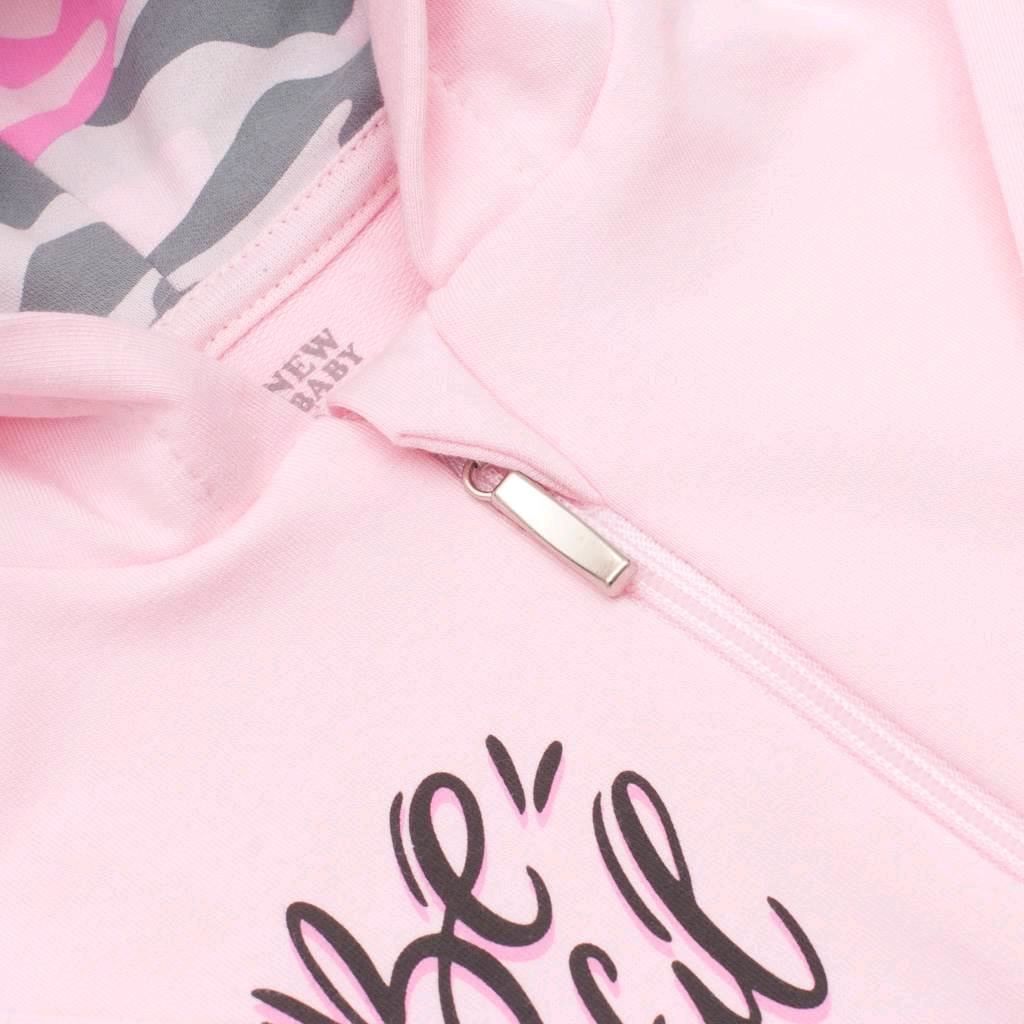 Kojenecká mikinka New Baby With Love růžová 74 (6-9m) - obrázek 3
