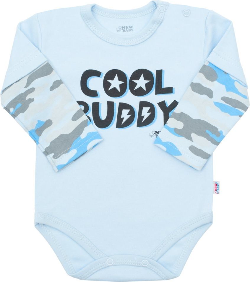 Kojenecké body s dlouhým rukávem New Baby With Love modré 62 (3-6m) - obrázek 1
