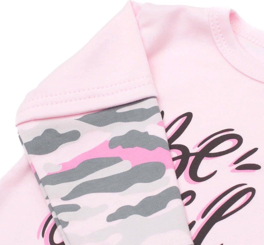 Kojenecké body s dlouhým rukávem New Baby With Love růžové 86 (12-18m) - obrázek 2