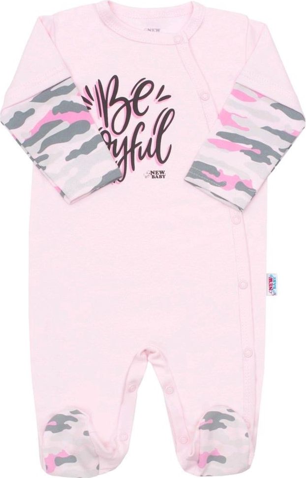 Kojenecký overal New Baby With Love růžový 80 (9-12m) - obrázek 1