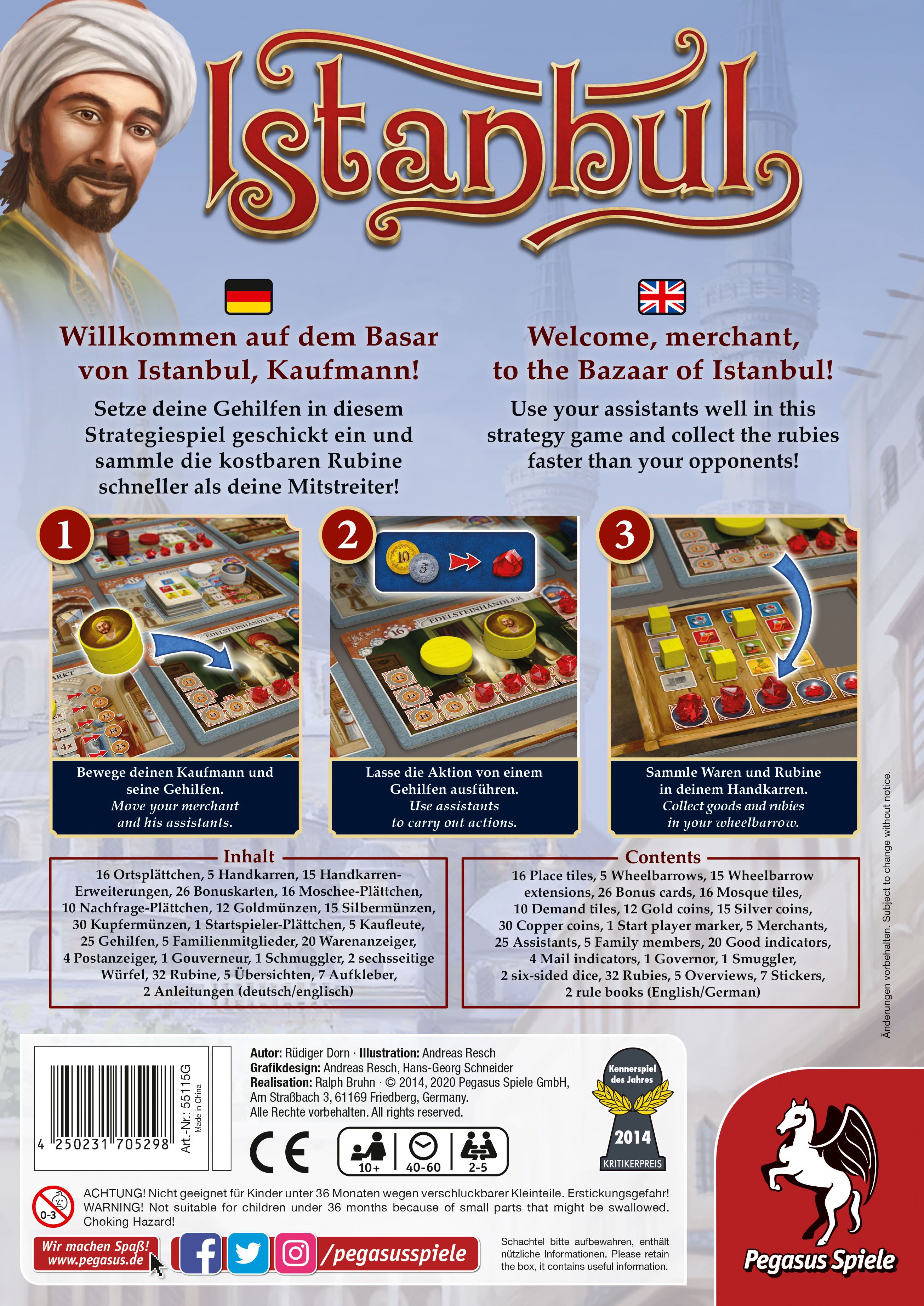 Pegasus Spiele Istanbul EN/DE - obrázek 2