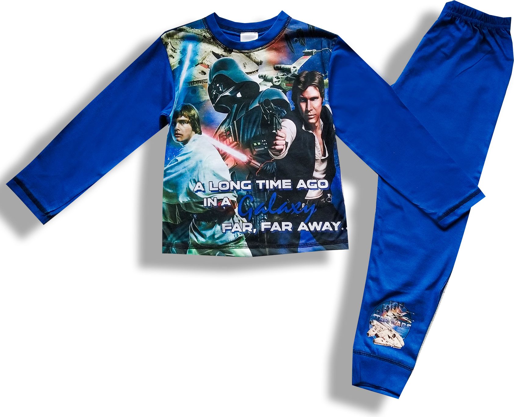 Star Wars Dětské chlapecké pyžamo Hvězdné války modré 4-10 let Velikost: 110 - obrázek 1