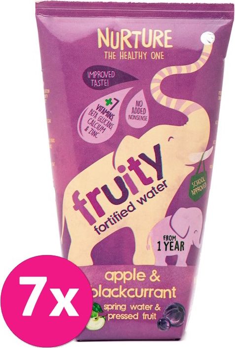 7 x NURTURE Fruity ovocný nápoj jablko & černý rybíz 200 ml - obrázek 1