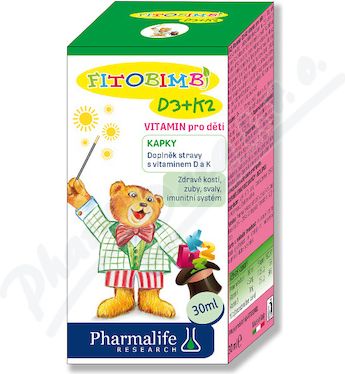 Pharmalife D3+K2 vitamin pro děti 30ml - obrázek 1