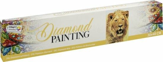 Malování pomocí kamímků Diamond Lev 30x40 cm - obrázek 1