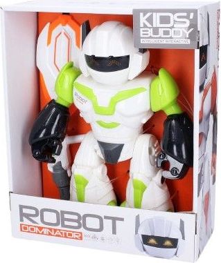 Robot kloubový s efekty plast 22 cm na baterie se světlem se zvukem 2 barvy v krabici 20x24x9cm - obrázek 2