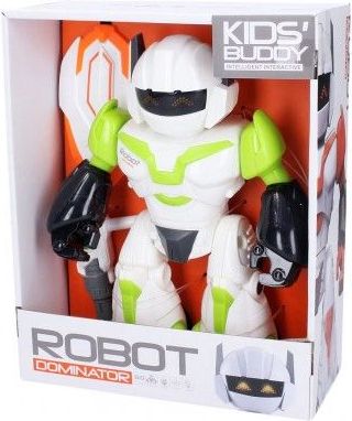 Robot kloubový s efekty plast 22 cm na baterie se světlem se zvukem 2 barvy v krabici 20x24x9cm - obrázek 1