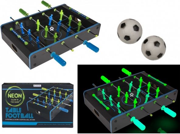 Neonový stolní fotbal
