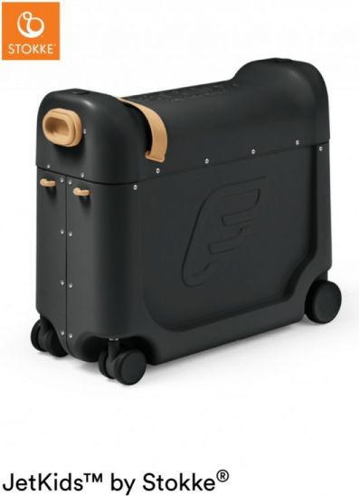 Stokke JetKids™ BedBox®  - dětské zavazadlo s lůžkem, Black - obrázek 1