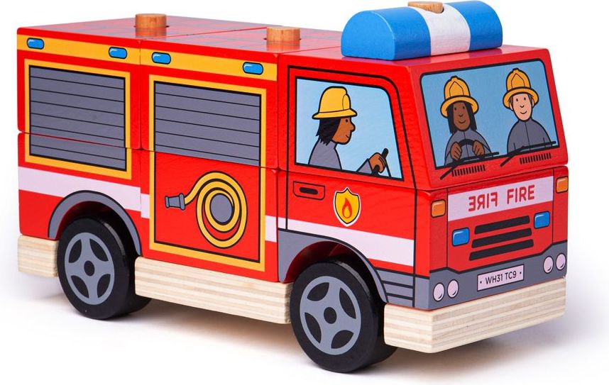 Bigjigs Toys Bigjigs Baby Nasazování hasiči - obrázek 1