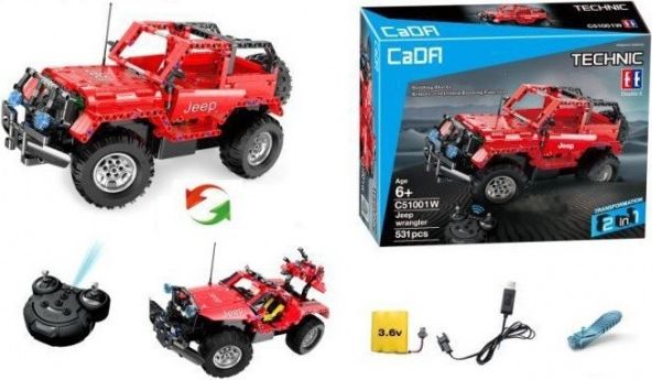 Double Eagle Stavebnice Jeep Wrangler 2v1 - auto na vysílačku - obrázek 2