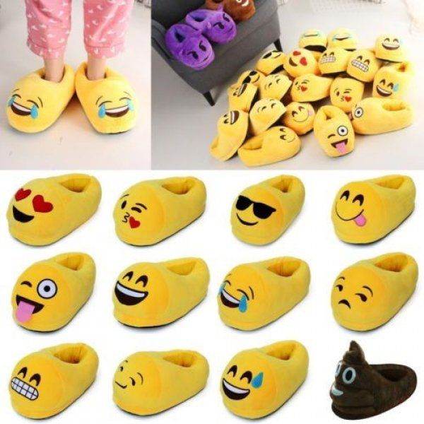 Plyšové pantofle EMOJI Varianta: Srdíčka - obrázek 2