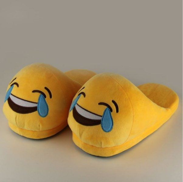 Plyšové pantofle EMOJI Varianta: Srdíčka - obrázek 4