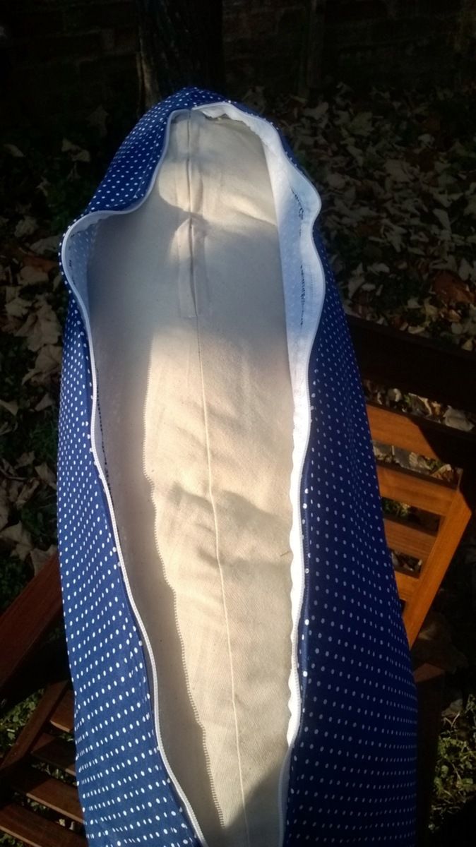 KHC Kojící těhotenský relaxační polštář Miki EPS Obrovský 240 cm Puntíky na modré Pratelný potah - obrázek 2