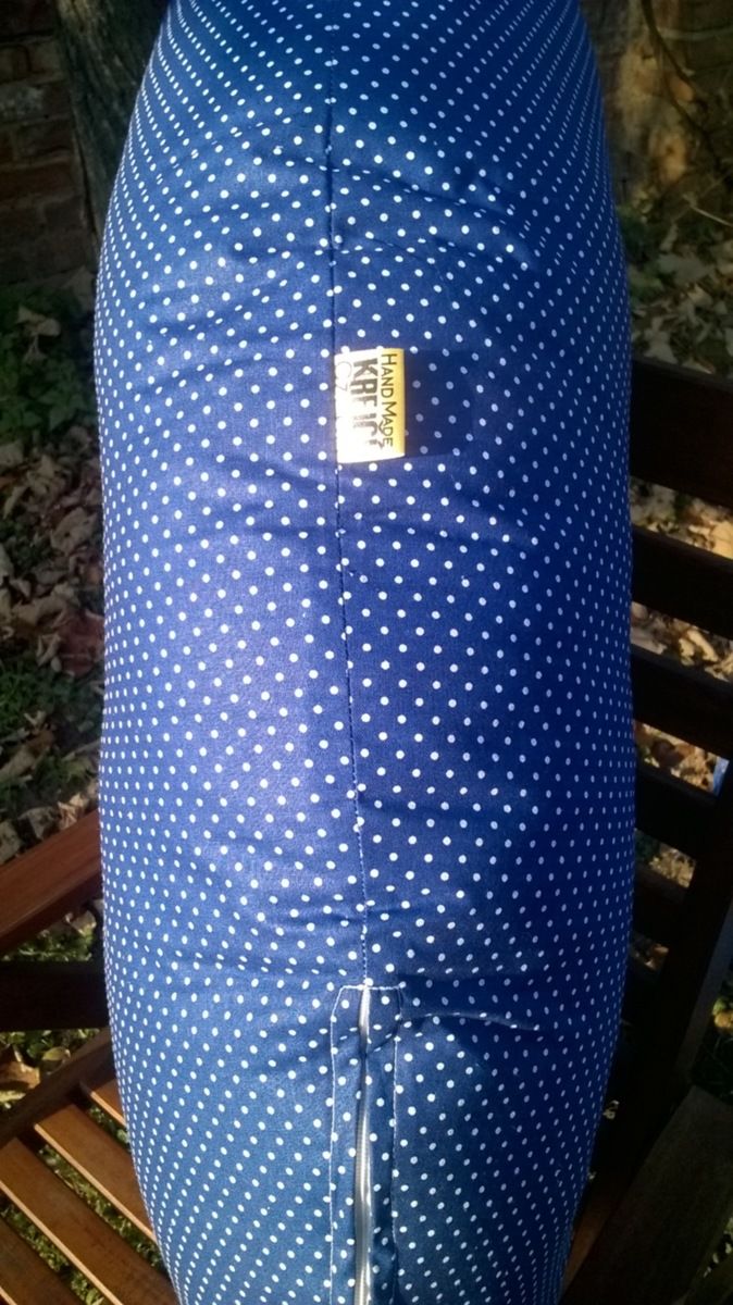 KHC Kojící těhotenský relaxační polštář Miki EPS Obrovský 240 cm Puntíky na modré Pratelný potah - obrázek 3