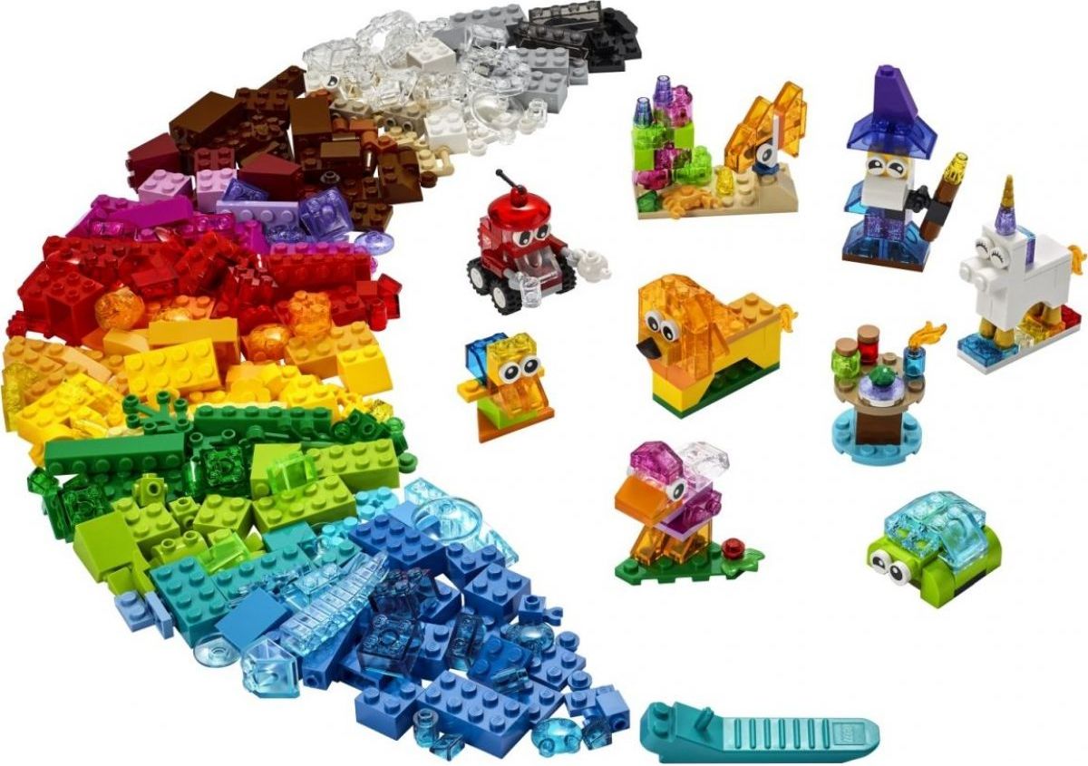 LEGO Classic 11013 Průhledné kreativní kostky - obrázek 1