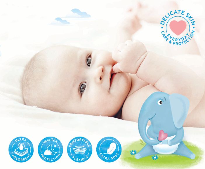 BEBELO Care Diapers Mini 2 dětské pleny 36 ks - obrázek 2