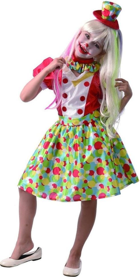 MaDe Šaty na karneval - klaun dívka 120-130 - obrázek 1