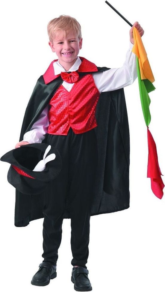 MaDe Šaty na karneval - malý kouzelník 110 - 122 - obrázek 1