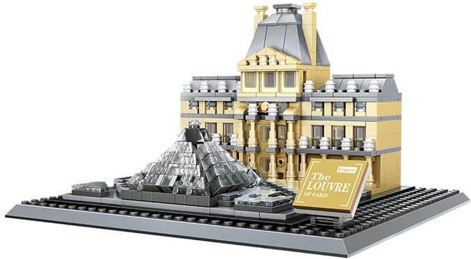 Wange Wange Architect stavebnice Louvre typ LEGO 821 dílů - obrázek 1