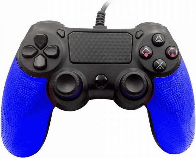 Ovladač pro PS4 s kabelem - Twin Vibration IV -Modrá - obrázek 1