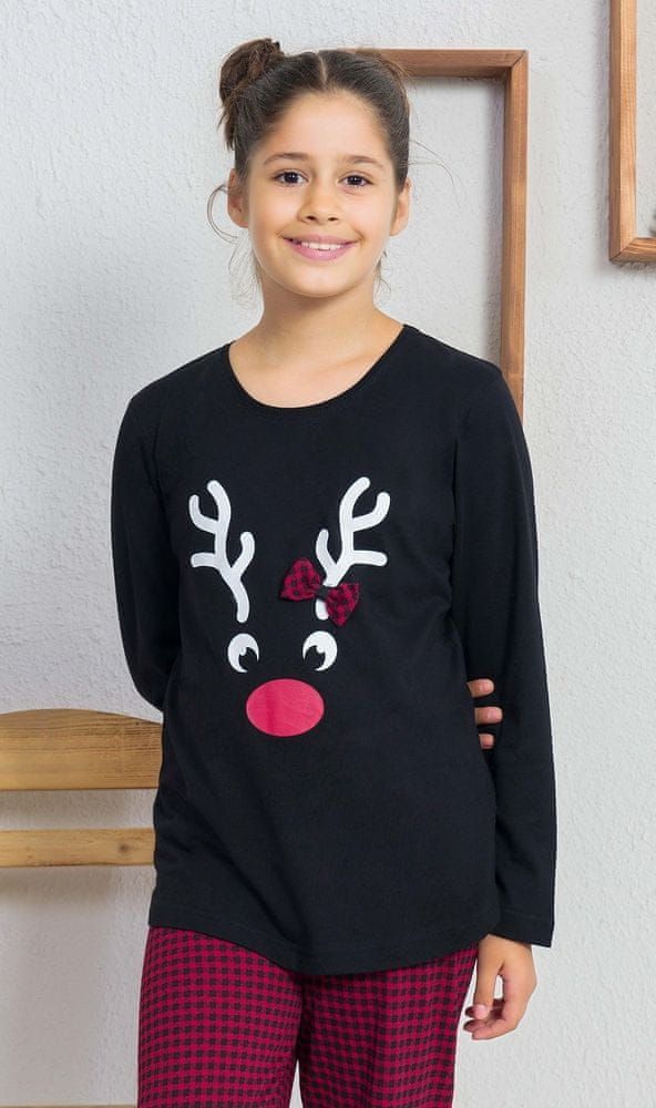 Vienetta Dětské pyžamo dlouhé Sob barva černá, velikost 140 - obrázek 1