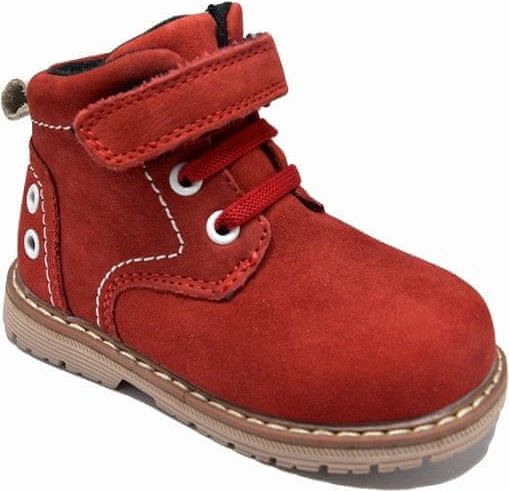 Chlapecká kotníková obuv - červená - 23 - obrázek 1