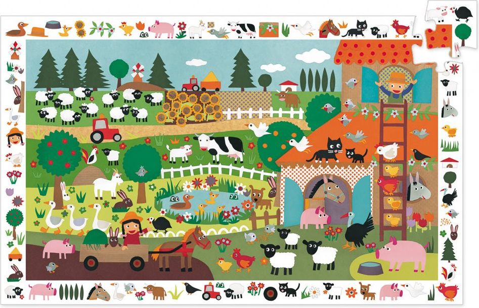 Djeco Puzzle poznávej statek - obrázek 1