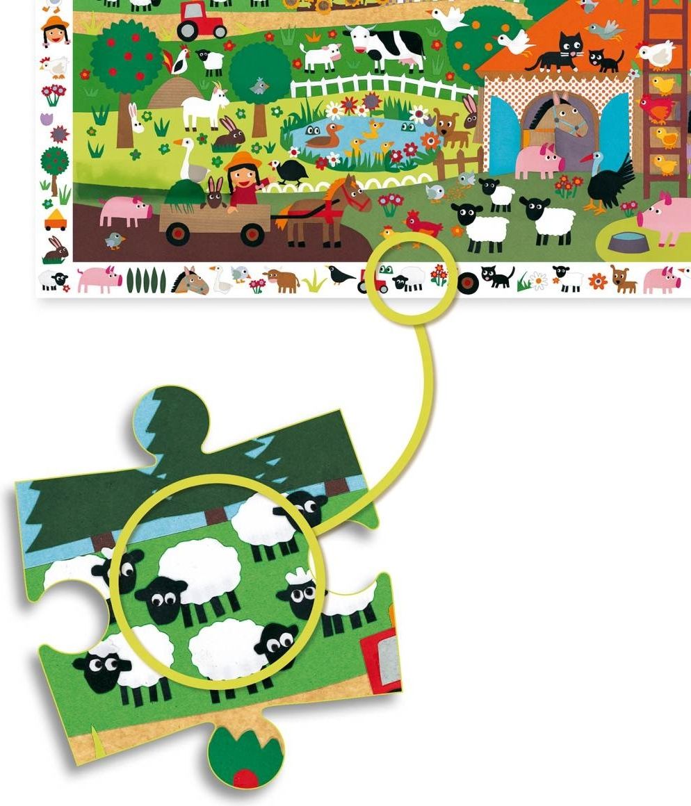 Djeco Puzzle poznávej statek - obrázek 2