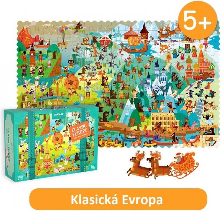 Mideer Klasická Evropa puzzle 180 ks - obrázek 1