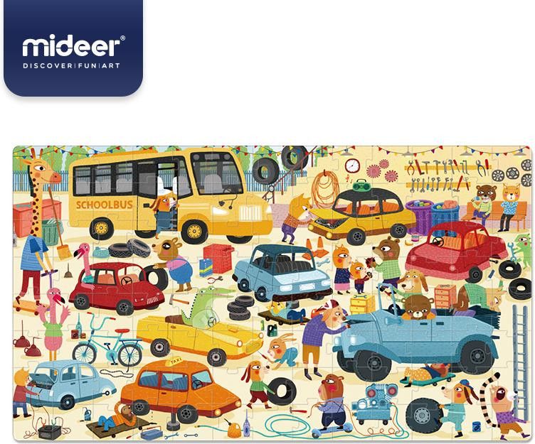 MIDEER Moje garáž puzzle 104 dílků - obrázek 2