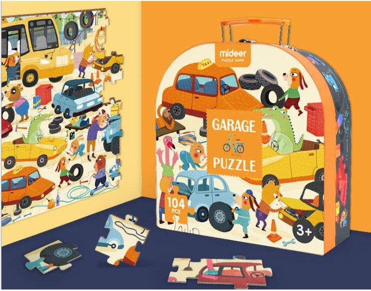 MIDEER Moje garáž puzzle 104 dílků - obrázek 3