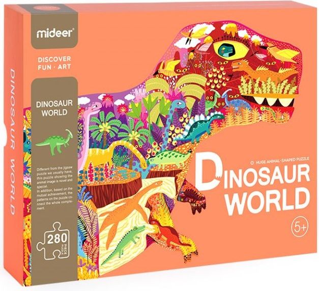 Mideer Svět dinosaurů puzzle 280 ks - obrázek 1