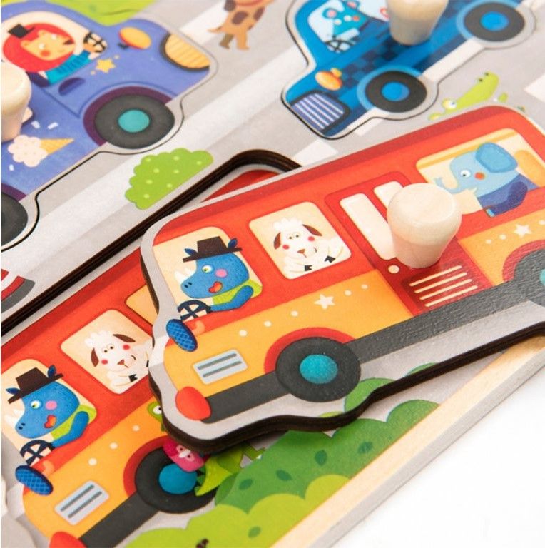 Mideer Vkládací puzzle Doprava - obrázek 2