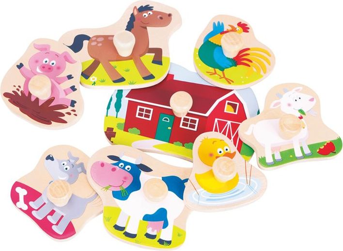 New Classic Toys Dřevěné vkládací puzzle farma - obrázek 4