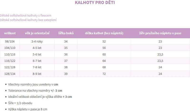 UNUO SOFTSHELLOVÉ KALHOTY S FLEECEM ČERNÉ + REFLEXNÍ OBRÁZEK EVŽEN velikost: 104/110 - obrázek 4