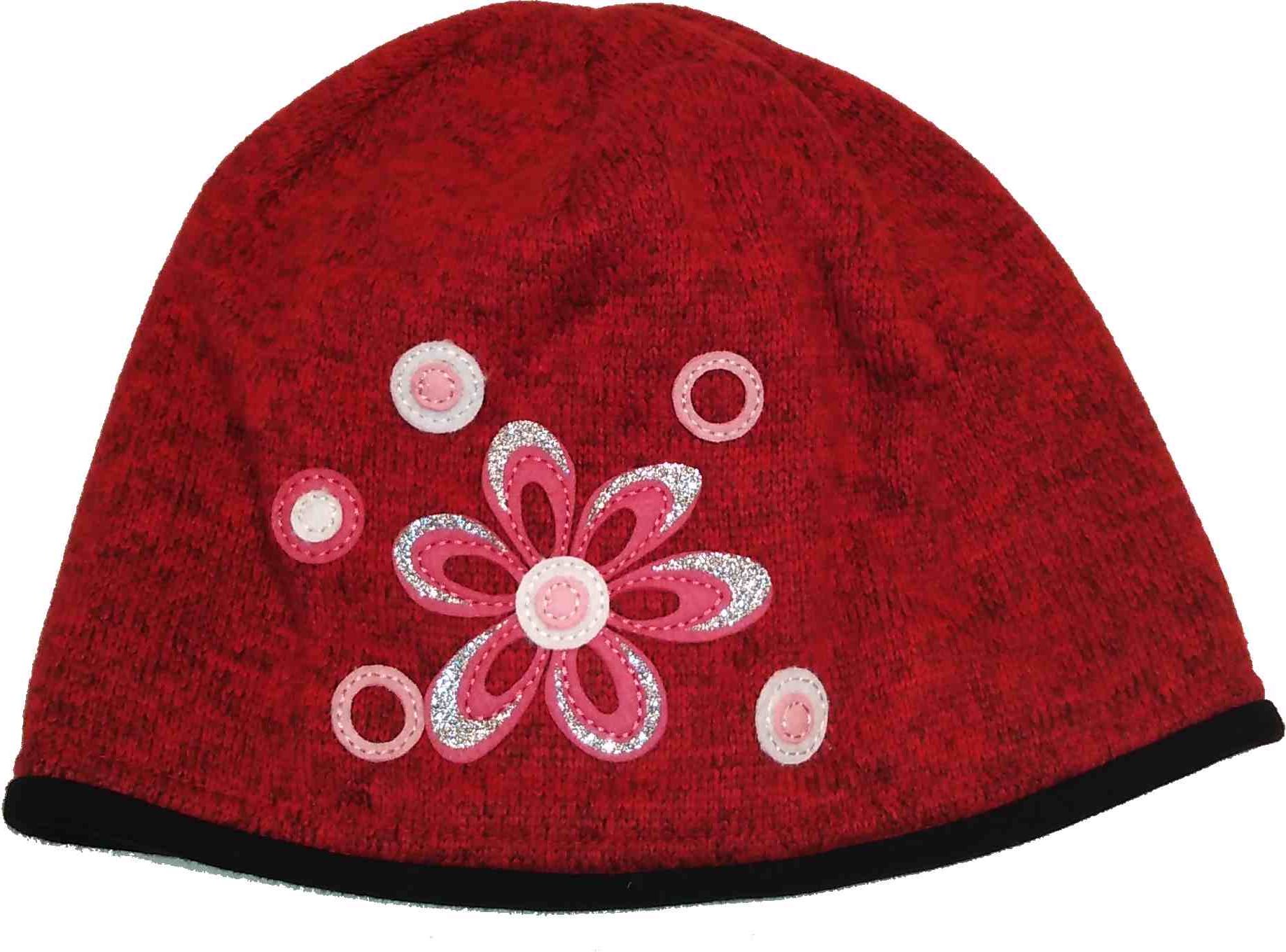 RDX zimní pletená čepice 3456 červená velikost: 5 - obrázek 1