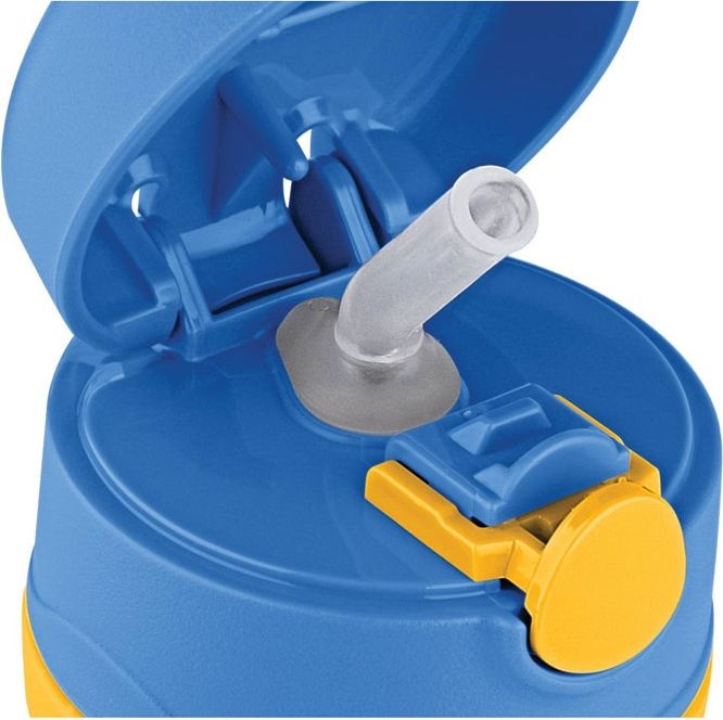Thermos FOOGO Kojenecká termoska s brčkem 290ml - modrá - obrázek 2