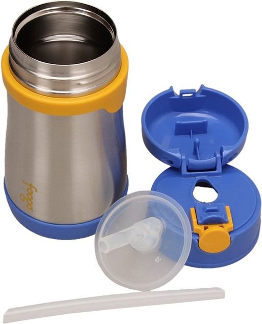 Thermos FOOGO Kojenecká termoska s brčkem 290ml - modrá - obrázek 5