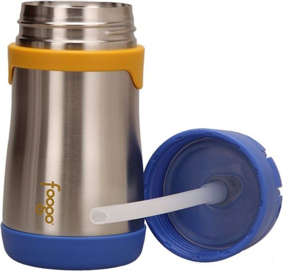Thermos FOOGO Kojenecká termoska s brčkem 290ml - modrá - obrázek 6
