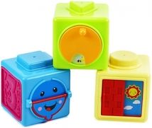 Naučné kostky plastové - BABY 3ks barevné - Rappa - obrázek 2