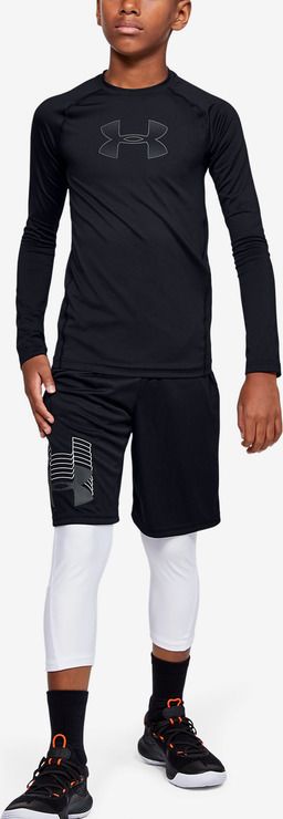 HeatGear® Armour Triko dětské Under Armour | Černá | Chlapecké | XL - obrázek 4