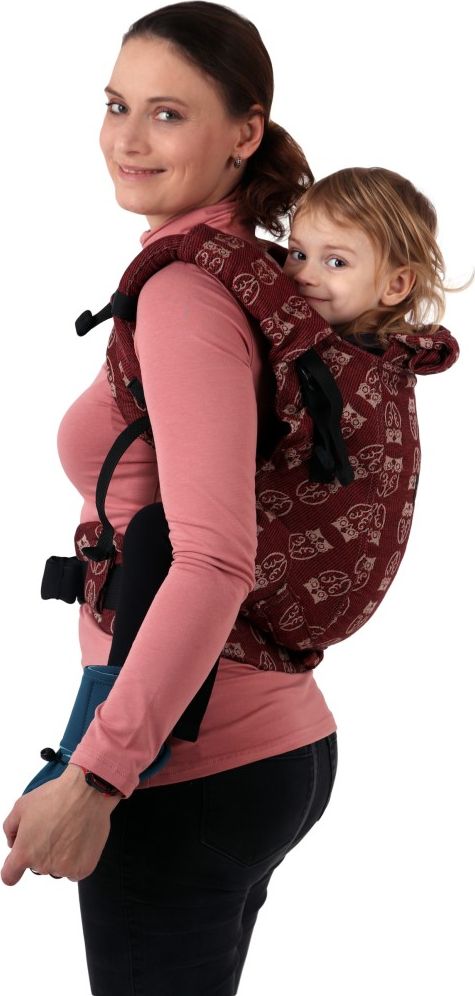 Nosítko Jožánek Toddler (Dan) - bordó sovy - obrázek 2